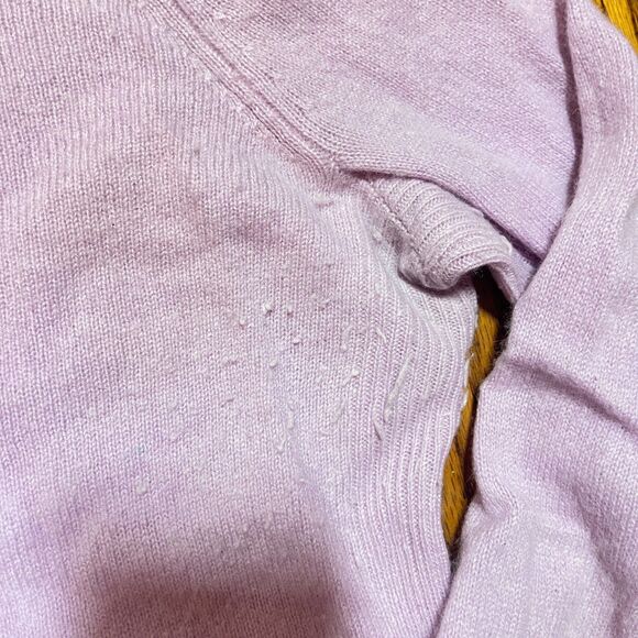 Halogen 100% Cashmere Sweater Women's M Lavender Purple Crew Neck Pullover - Picture 4 of 15